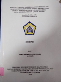 PENERAPAN MODEL PEMBELAJARAN KOOPERATIF TIPE TPS (THINK-PAIR-SHARE) UNTUK MENINGKATKAN HASIL BELAJAR SISWA KELAS VII SMP NEGERI 6 KOTA BENGKULU
