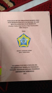 PENGGUNAAN METODE DEMONSTRASI DAN MEDIA VIDEO ITAUNTUK MENINGKATKAN AKTIVITAS DAN HASIL BELAJAR MATA PELAJARAN RIAS WAJAH SEHARI-HARI