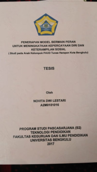 PENERAPAN MODEL BERMAIN PERAN UNTUK MENINGKAKAN KEPERCAYAAN DIRI DAN KETERAMPILAN SOSIAL