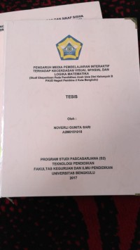 PENGARUH MEDIA PEMBELAJARN INTERAKTIF TERHADAP KECERDASAN VISUAL SPASIAL DAN LOGIKA MATEMATIKA