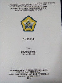 PENGELOLAAAN HULLER PADI OLEH KELOMPOK USAHA BERSAMA (KUBE) DI DESA TABA DURIAN SEBAKUL KECAMATAN MERIGI KELINDANG KABUPATEN BENGKULU TENGAH