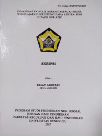 PEMANFAATAN KULIT KERANG SEBAGAI MEDIA PEMBELAJARAN BERHITUNG PADA SENNTRA SENI DI PAUD NUR AZIZ