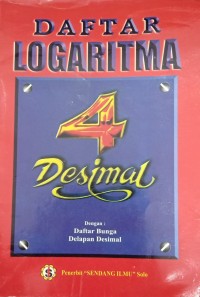 Daftar Logaritma 4 Desimal