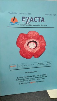EXACTA JURNAL PENDIDIKAN MATEMATIKA DAN SAINS 2013
