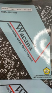 Image of WACANA JURNAL PENELITIAN BAHASA, SASTRA DAN PENGAJARAN