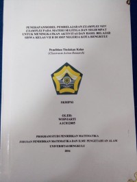 PENERAPAN MODEL PEMBELAJARAN EXAMPLES NON EXAMPLES PADA MATERI SEGI TIGA DAN SEGI EMPAT UNTUK MENINGKATKAN AKTIVITAS DAN HASIL BELAJAR SISWA KELAS VII B DI SMP NEGERI 6 KOTA BENGKULU