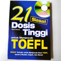 21 dosis tinggi untuk  menjawab toefl