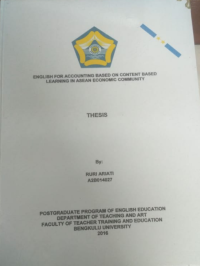 ENGLISH FOR ACCOUNTING BASED ON CONTENT BASED LEARNING IN ASEAN ECONOMIC COMMUNITY