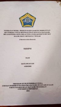 SIKAP ILMIAH SISWA KELAS XI IPA 1 SMAN 3 BENGKULU TENGAH PADA PEMBELAJARAN BIOLOGI BERPENDEKATAN INKUIRI