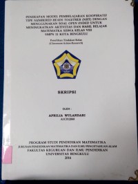 PENERAPAN MODEL PEMBELAJARAN KOOPERATIF TIPE NUMBERED HEADS TOGETHER (NHT) DENGAN MENGGUNAKAN SOAL OPEN ENDED UNTUK MENINGKATKAN AKTIVITAS DAN HASIL BELAJAR MATEMATIKA SISWA KELAS VIII SMPN 11 KOTA BENGKULU