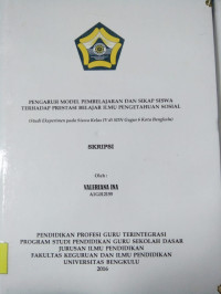 PENGARUH MODEL PEMBELAJARAN DAN SIKAP SISWA TERHADAP PRESTASI BELAJAR ILMU PENGETAHUN SOSIAL