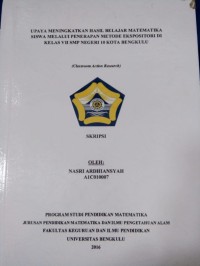 UPAYA MENINGKATKAN HASIL BELAJAR MATEMATIKA SISWA MELALUI PENERAPAN METODE EKPOSITORI DI KELAS VII SMP NEGERI 10 KOTA BENGKULU