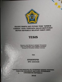 KAJIAN MAKNA DAN FUNGSI TEKS 