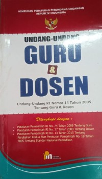 Undang-Undang Guru & Dosen
