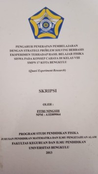 PENERAPAN MODEL KOOPERATIF TIPE STASD DENGAN MENGGUNAKAN MEDIA CAL (COMPUTER ASSISTED LEARNING) UNTUK MENINGKATKAN HASIL BELAJAR BIOLOGI SISWA KELAS VII B SMPN 2 BENGKULU