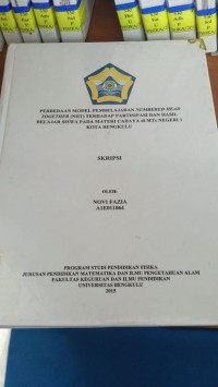 PERBEDAAN MODEL PEMBELAJARAN NUMBERED HEAD TOGETHER (NHT) TERHADAP PARTISIPASI DAN HASIL BELAJAR SISWA PADA MATERI CAHAYA DI MTs N 1 KOTA BENGKULU