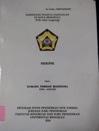 KEHIDUPAN WANITA PANGGILAN DI KOTA BENGKULU
