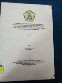 PENERAPAN MODEL PEMBELAJARAN BERBASIS MASALAH (PROBLEM BASED INSTRUCTION ) MELALUI PERCOBAAN SEDERHANA UNTUK MENINGKATKAN HASIL BELAJAR SISWA PADA POKOK BAHASAN GERAK DI SMP NEGERI 1 PONDOK KELAPA