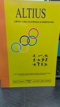 JURNAL ALTIUS JURNAL ILMU OLAHRAGA DAN KESEHATAN