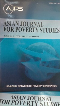 ASIAN JOURNAL FOR POVERTY STUDIES