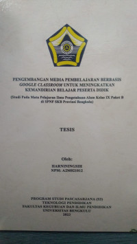 PENGEMBANGAN MEDIA BELAJAR BERBASIS