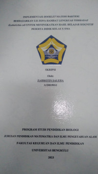 IMPLEMENTASI BOOKLET MATERI BAKTERI
