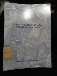 KLAUSA PEMERLENGKAPAN DALAM BAHASA JAWA