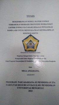 PENGEMBANGAN MODUL MATERI ENERGI