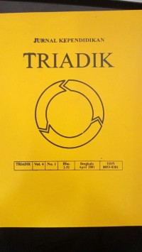 Image of JURNAL KEPENDIDIKAN TRIADIK April 2001