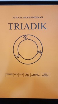 Image of JURNAL KEPENDIDIKAN TRIADIK Oktober 2003
