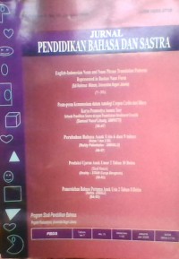 JURNAL PENDIDIKAN BAHASA DAN SASTRA