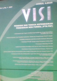 JURNAL ILMIAH VISI PENDIDIK DAN TENAGA KEPENDIDIKAN PENDIDIK NON FORMAL