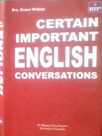 engaging CERTAIN IMPORTANT ENGLISH CONVERSATIONS
