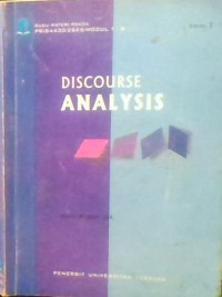 DISCOURSE ANALYSIS