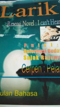 larik resensi novel : i can't hear