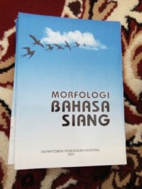 MORFOLOGI BAHASA SIANG