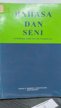 BAHASA DAN SENI JURNAL BAHASA, SASTRA, SENI, DAN PENGAJARANNYA