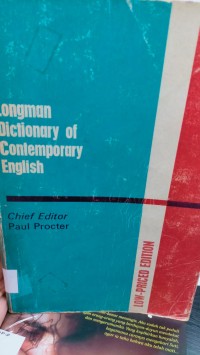 LONGMAN DICTIONARY OF CONTEMPORARY ENGLISH