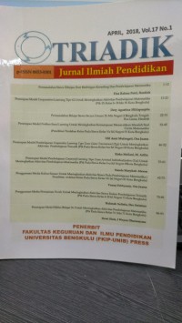 TRIADIK JURNAL ILMIAH PENDIDIKAN 2018