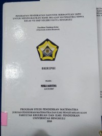 Image of PENERAPAN PENDEKATAN SAINTIFIK BERBANTUAN LKPD UNTUK MENINGKATKAN HASIL BELAJAR MATEMATIKA SISWA KEELAS VII SMP NEGERI 9 KOTA BENGKULU