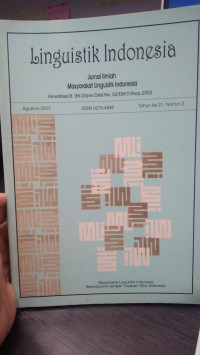 Image of Jurnal Ilmiah Masyrakat Linguistik Indonesia